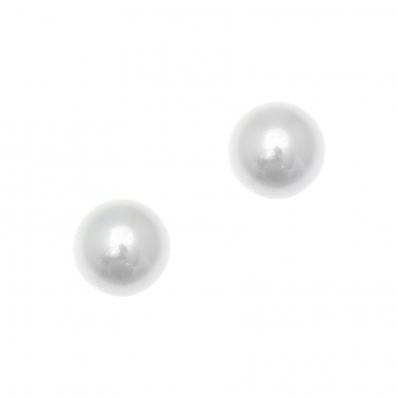 Earrings in silver 925 pink gold plated with shell pearls - Simply Me