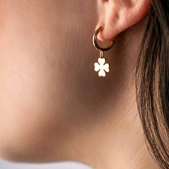 Earrings in silver 925 yellow gold plated - Simply Me
