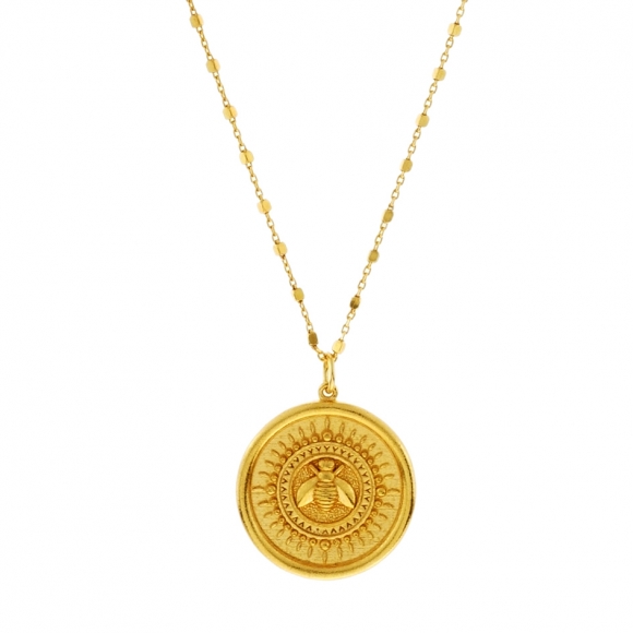 Necklace silver 925 yellow gold plated - Vassia Kostara for GREGIO