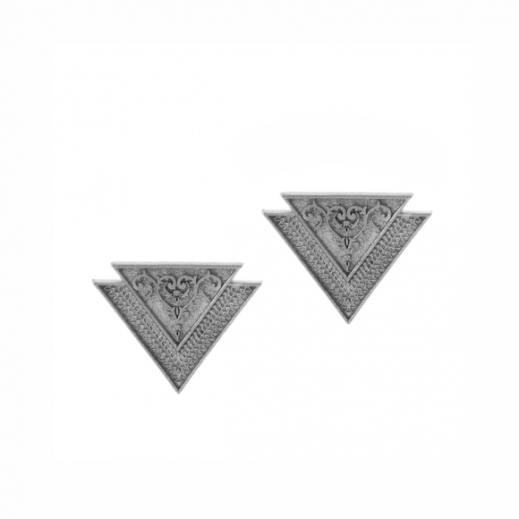 Earrings silver 925 rhodium plated - Vassia Kostara for GREGIO