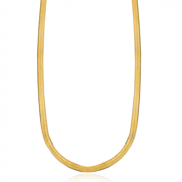 Necklace silver 925 yellow gold plated - Funky Metal