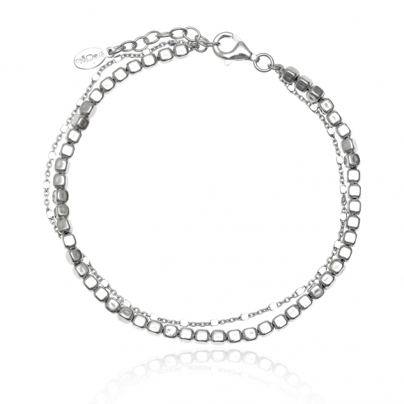 Bracelet silver 925 rhodium  plated - Funky Metal