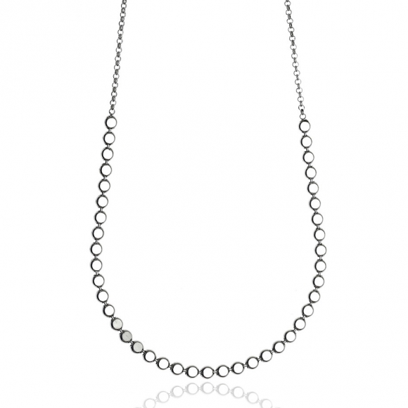 Necklace silver 925 rhodium plated - Funky Metal
