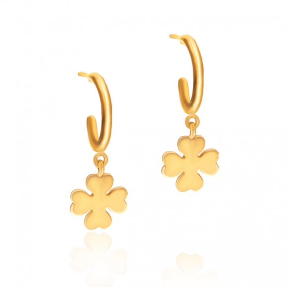 Earrings in silver 925 yellow gold plated - Simply Me