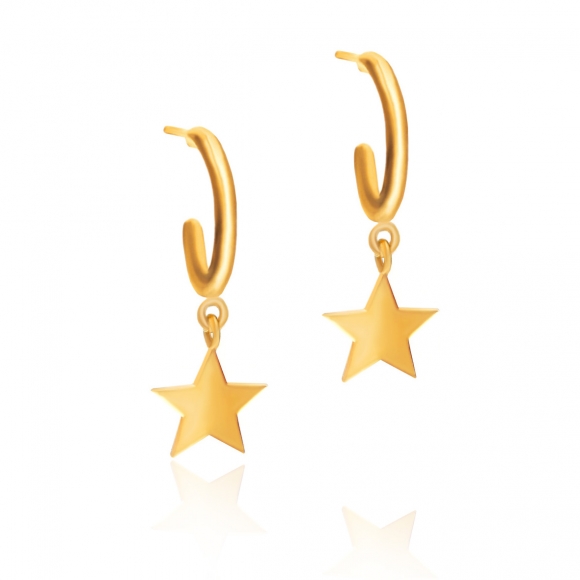 Earrings in silver 925 yellow gold plated - Simply Me