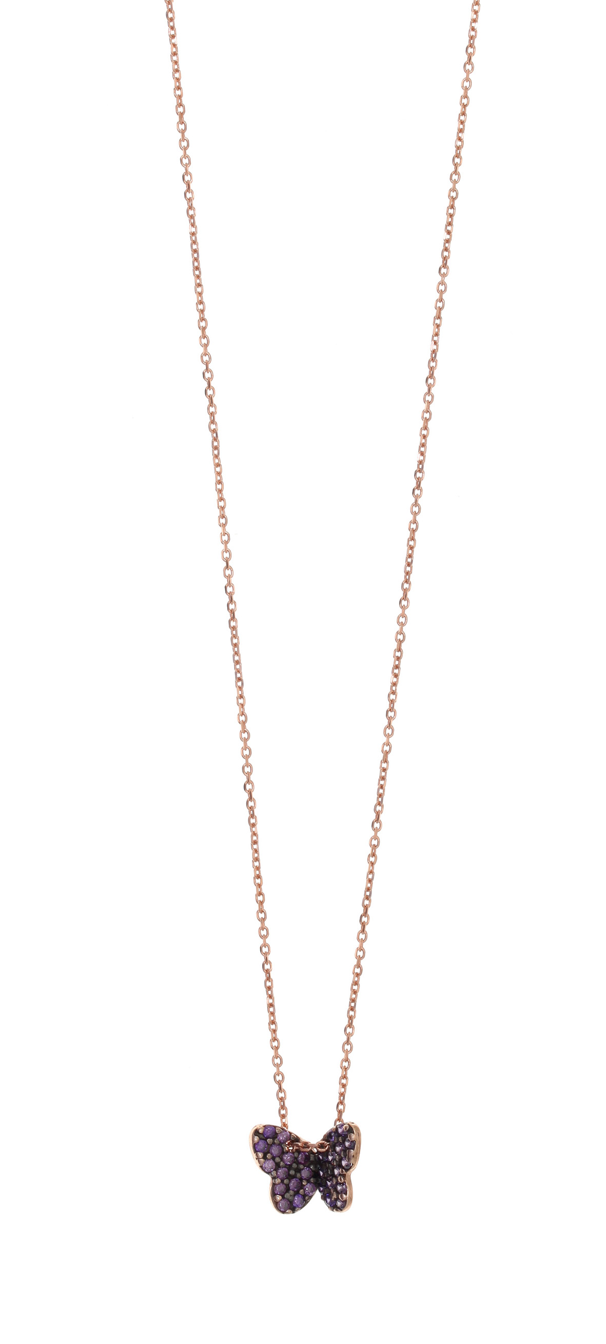 Necklace in silver 925 pink gold plated 