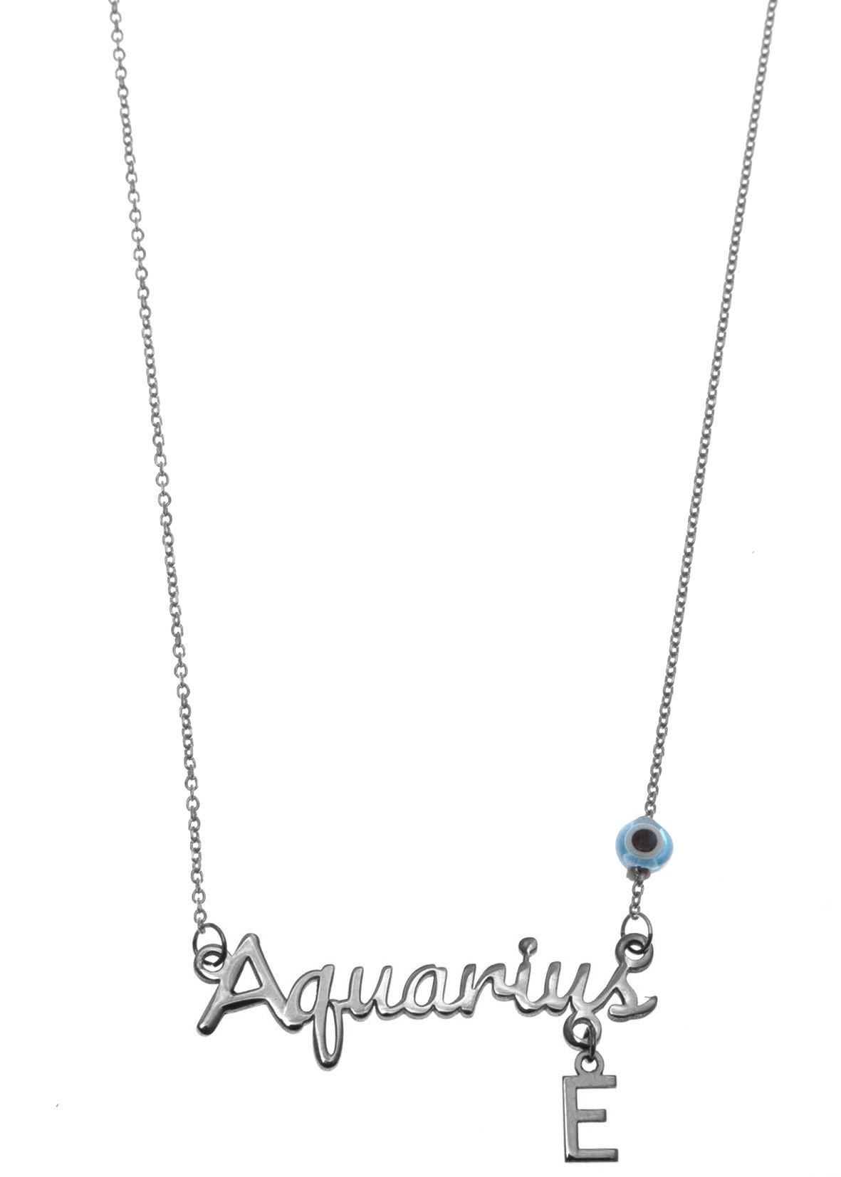 Silver Aquarius Constellation Personalised Necklace | Engravers Guild
